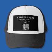 Casquette Télécharger le code QR ou le logo | Noir moderne