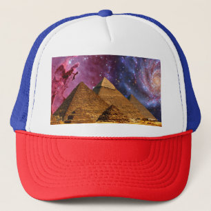 Casquette tempête cosmique au-dessus de l'égypte