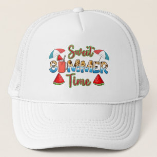 Casquette Temps d'été doux   Coloré   Pastèque