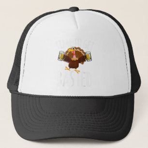 Casquette Temps To Get Basted Funny Beer Thanksgiving Turkey