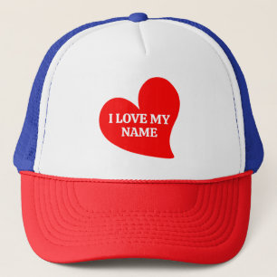 CASQUETTE TENDANCE CŒUR ROUGE JE T'AIME MON VALENTIN ROMANTI