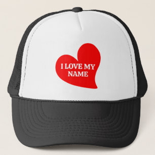 CASQUETTE TENDANCE CŒUR ROUGE JE T'AIME MON VALENTIN ROMANTI
