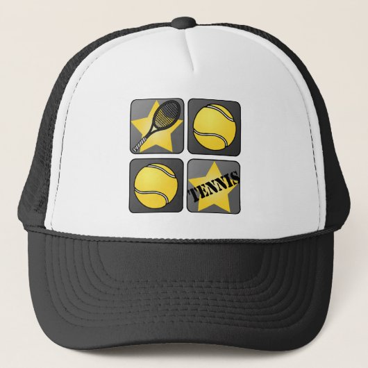 Casquette Tennis noir (Devant)