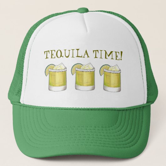 Casquette Tequila Time Margarita Cocktail Mixte Lime De Bois (Devant)