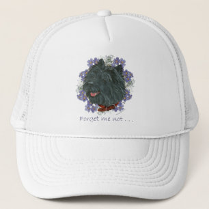 Casquette Térrier du Cairn noir Ne m'oubliez pas