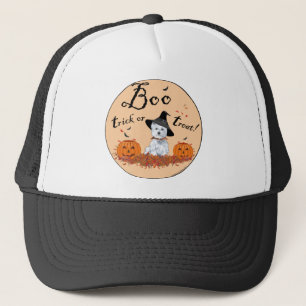 Casquette Terrier West Highland Blanc Halloween