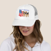 Casquette Terriers Airedale patriotiques (En situation)