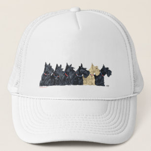 Casquette Terriers écossais noirs et à roues