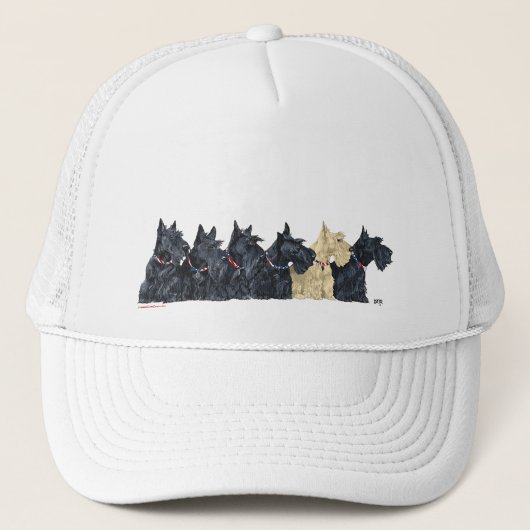 Casquette Terriers écossais noirs et à roues (Devant)