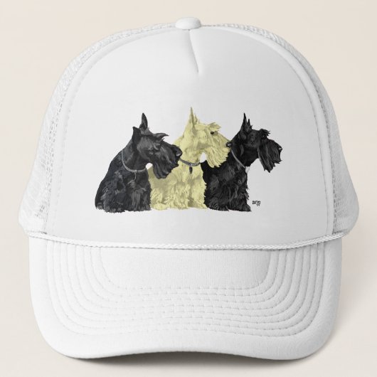 Casquette Terriers écossais noirs et froment (Devant)