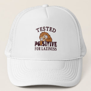 Casquette Testé positif à la paresse Paresseux