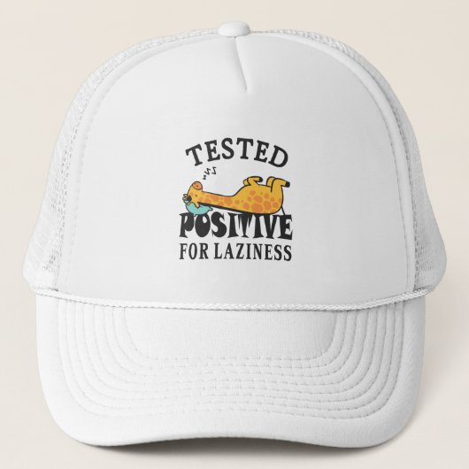 Casquette Testé positif pour la paresse Giraffe (Devant)