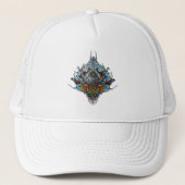 Casquette Tête Alien - Bleu (Devant)