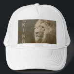 Casquette Tête de lion d'Art Pop Moderne Personnalisé<br><div class="desc">Custom Elegant Modern Pop Art Lion Head Modèle Ajouter Image Logo Photo Basic Trucker Hat.</div>