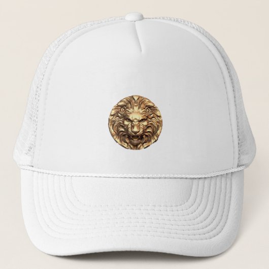 Casquette Tête de lion doré (Devant)