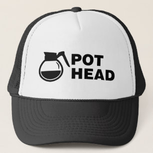 Casquette Tête de pot de café - dessin simple