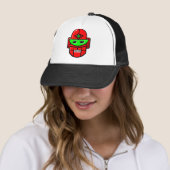 Casquette Tête Robot Rétro (En situation)