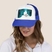 CASQUETTE TÊTE ROBOTIQUE CYBORG (En situation)