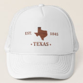 Casquette Texas cartographie l'état étoile solitaire (Devant)