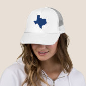 Casquette Texas en bleu (En situation)