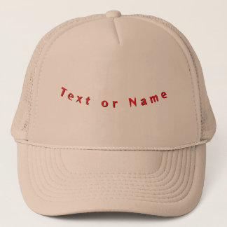Casquette Text or Name Classic Modern Elegant Stylish Khaki