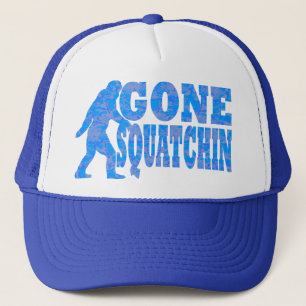 Casquette Texte allé de bleu de Squatchin