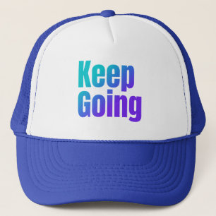 Casquette Texte coloré Gradient Inspirationnel Continuer