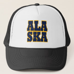 Casquette Texte de l'indicateur d'état de l'Alaska
