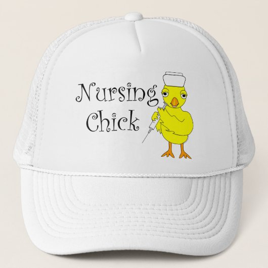 Casquette Texte de poussin en soins (Devant)