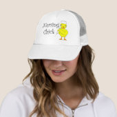 Casquette Texte de poussin en soins (En situation)