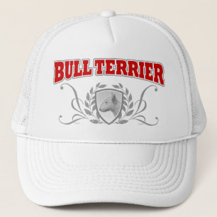 Casquette Texte de rouge de COA de bull-terrier