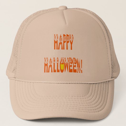 Casquette Texte de squash d'Halloween (Devant)