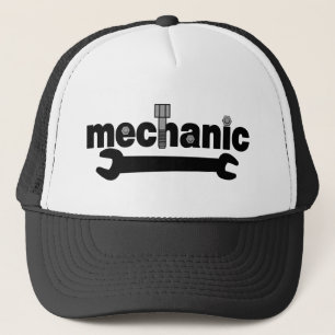 Casquette Texte des noeuds et des boulons mécaniques