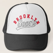 Casquette Texte Design : SPORTS white + your own text & idea (Devant)