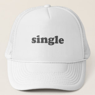 Casquette Texte gris simple blanc