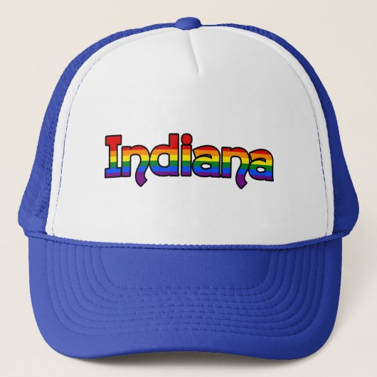 Casquette texte Indiana Rainbow (Devant)