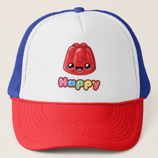 Casquette Texte joyeux Jelly rouge - Saut heureux
