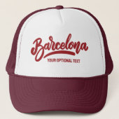 Casquette Texte personnalisé Barcelone (Devant)