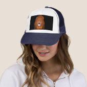 Casquette Texte ROI Imprimé avec Image de Lion-Cap Stylé (En situation)