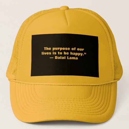 Casquette Textes de citations noirs et petits (Devant)
