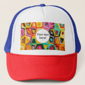 Casquette Texture colorée de trous (Devant)