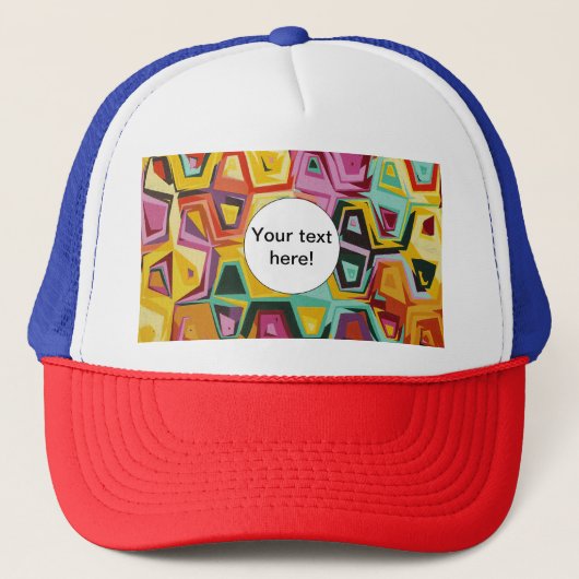 Casquette Texture colorée de trous (Devant)