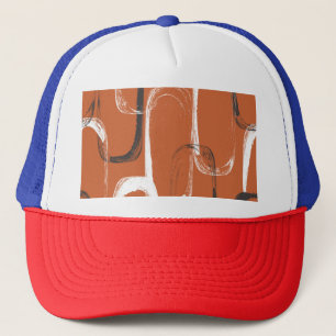 Casquette Texture de brosse : Arrière - plan orange sans cou