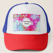 Casquette Texture rouge rose (Devant)