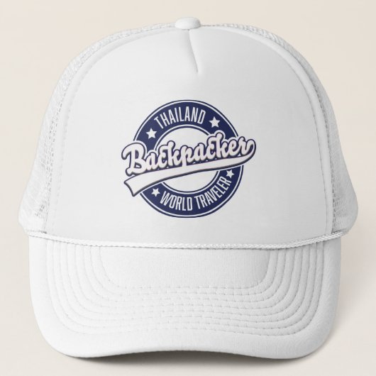 Casquette Thaïlande Backpacker logo World Traveler (Devant)