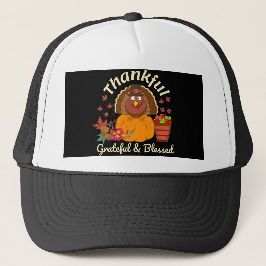 Casquette Thanksgiving Grateful & Blessed (Devant)