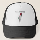 Casquette Thème Écharpe Palestinienne (Devant)