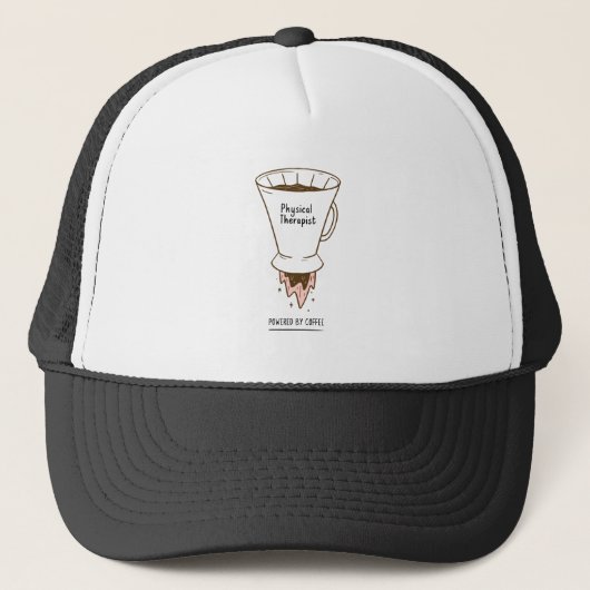 Casquette Thérapeute Physique Actionné Avec Café (Devant)
