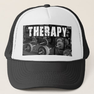 Casquette THÉRAPIE (haltères) - "haltérophilie" de