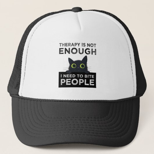 Casquette Therapy Is Not Enough - I Need To Bite People (Devant)